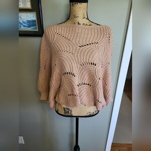 Elodie oversized knit cropped sweater